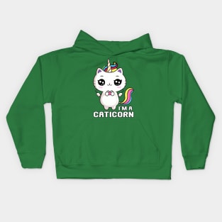 Kawaii I'm a Caticorn Unicorn Cat Kittycorn Kids Hoodie